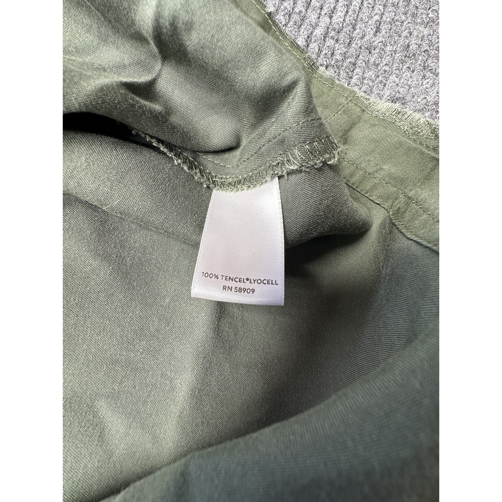Westbound Shirt Womens Medium Olive Green Tencel Lyocell Button Front Tunic Top - Picture 8 of 13